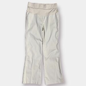 Motherhood Maternity Full Panel Khaki  Wide Leg Jeans Size  Small